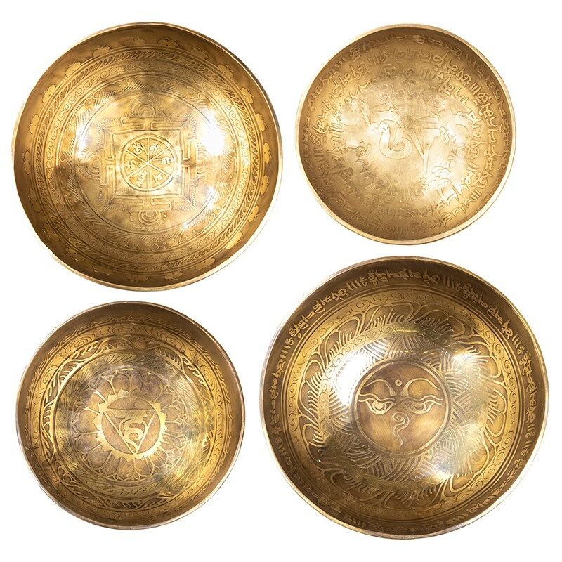 Klankschaal Tibet gegraveerd -- 1500-1650 g; 24x10 cm 5 Klankschaal Tibet gegraveerd -- 1500-1650 g; 24x10 cm - Afbeelding 5
